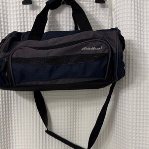 Eddie Bauer Men's Charcoal and Navy Duffel Bag